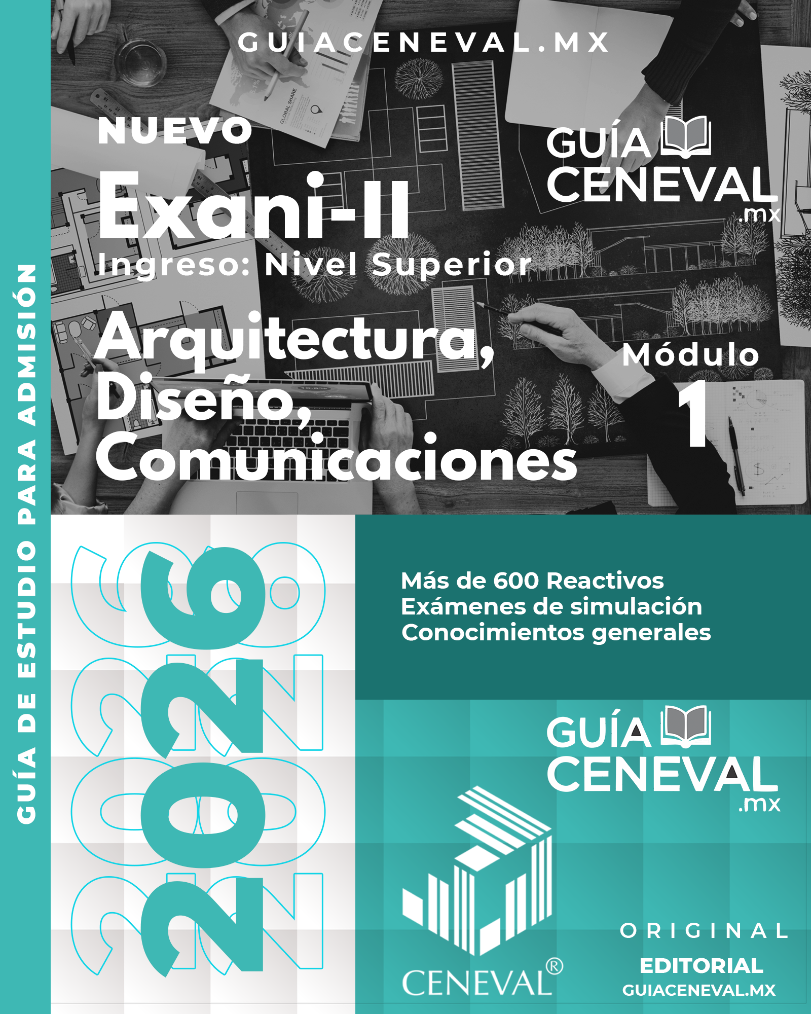Guía EXANI-II Arquitectura y Diseño 2026 - Módulo específico para ingreso a carreras creativas