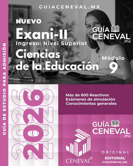 Guía EXANI-II Ciencias de la Educación 2026 - Material de estudio para Pedagogía