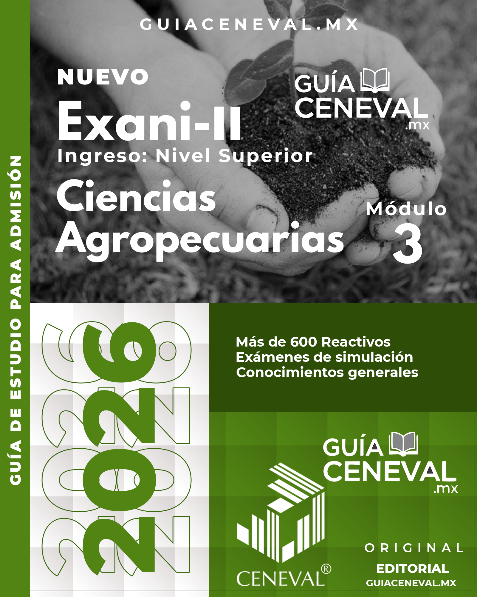 Guía EXANI-II Ciencias Agropecuarias 2026 - Material de ingreso para Agronomía y Veterinaria