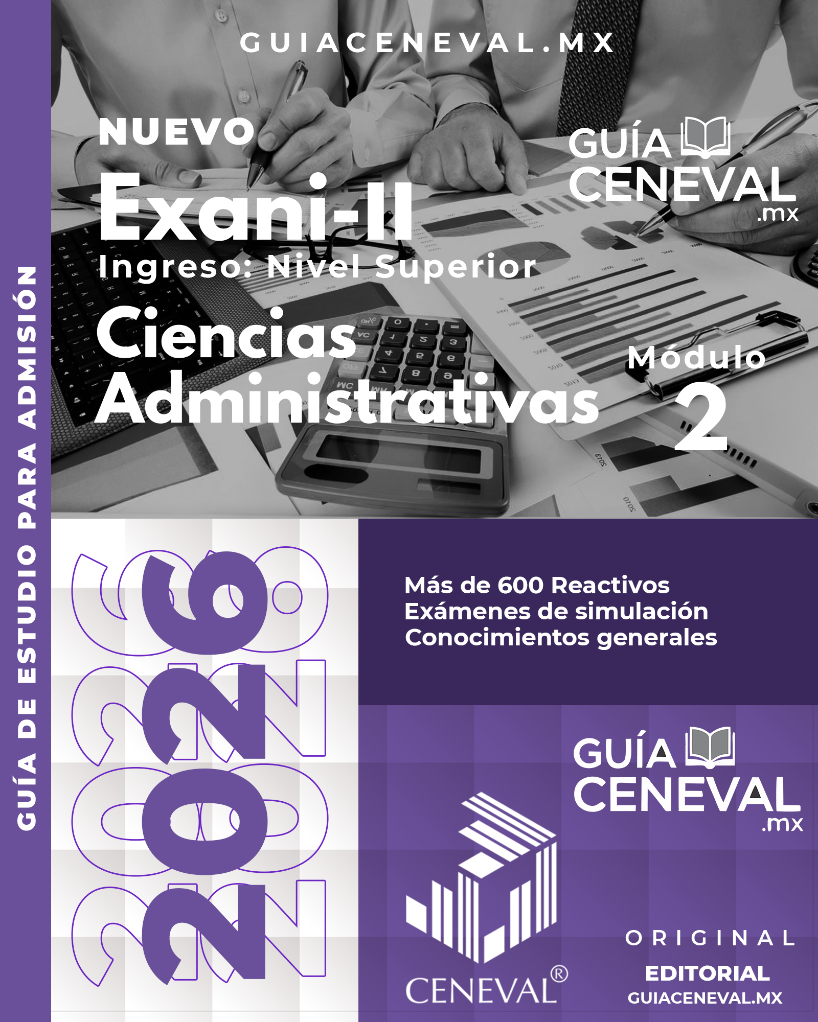 Guía EXANI-II Ciencias Administrativas 2026 - Material de estudio para Administración y Contaduría